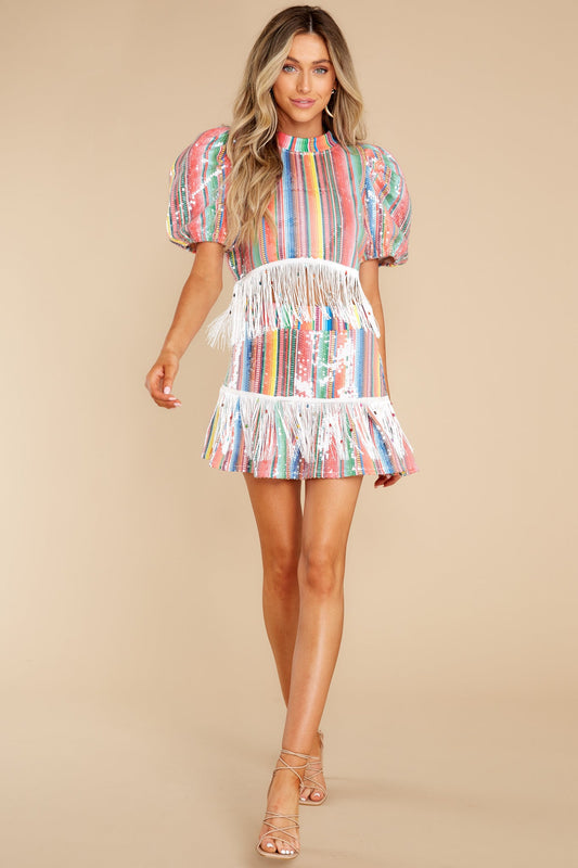Blanket Fringe Multi Top