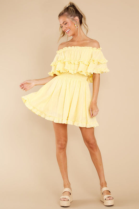 Undeniable Feelings Yellow Dress