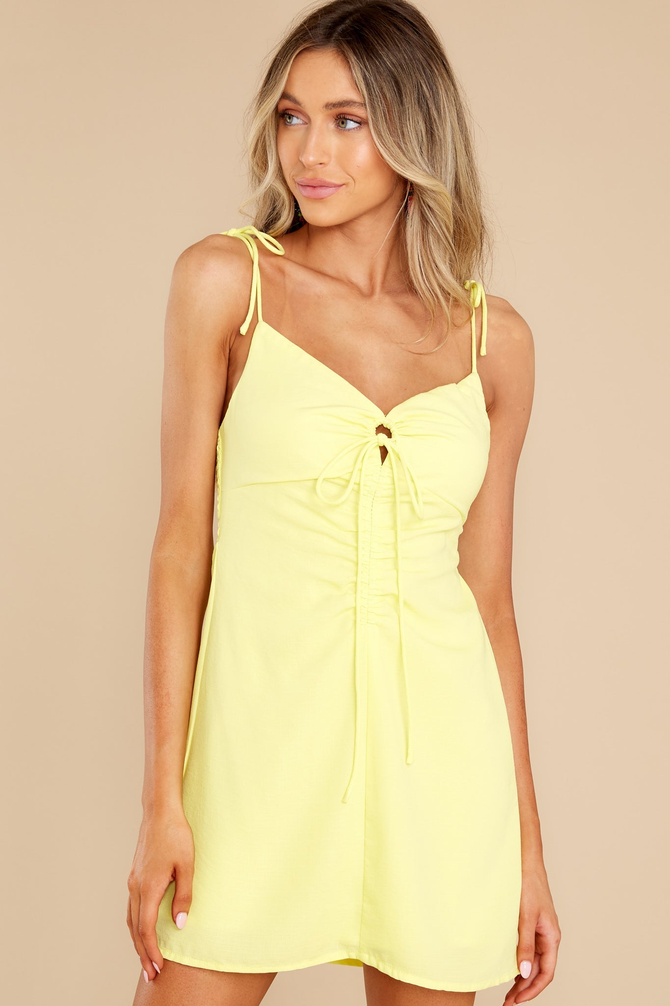 Electric Feeling Neon Yellow Dress