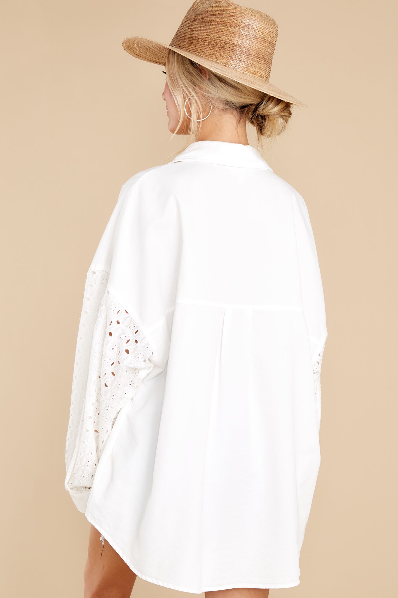 Made To Be Magnificent White Eyelet Top