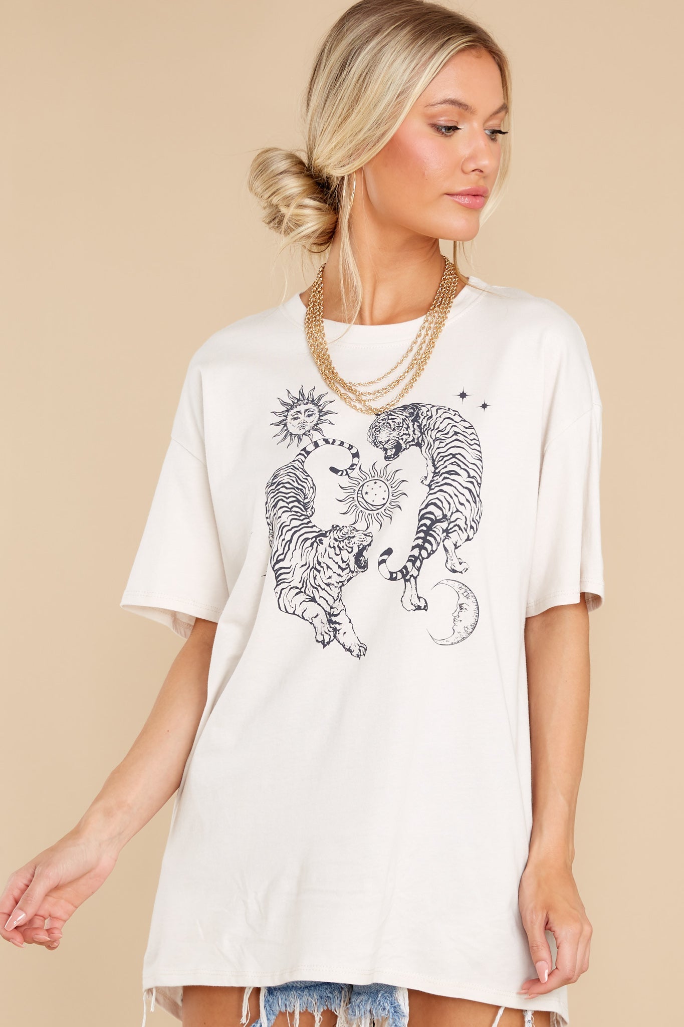 Year Of The Tiger Sand Graphic Tee