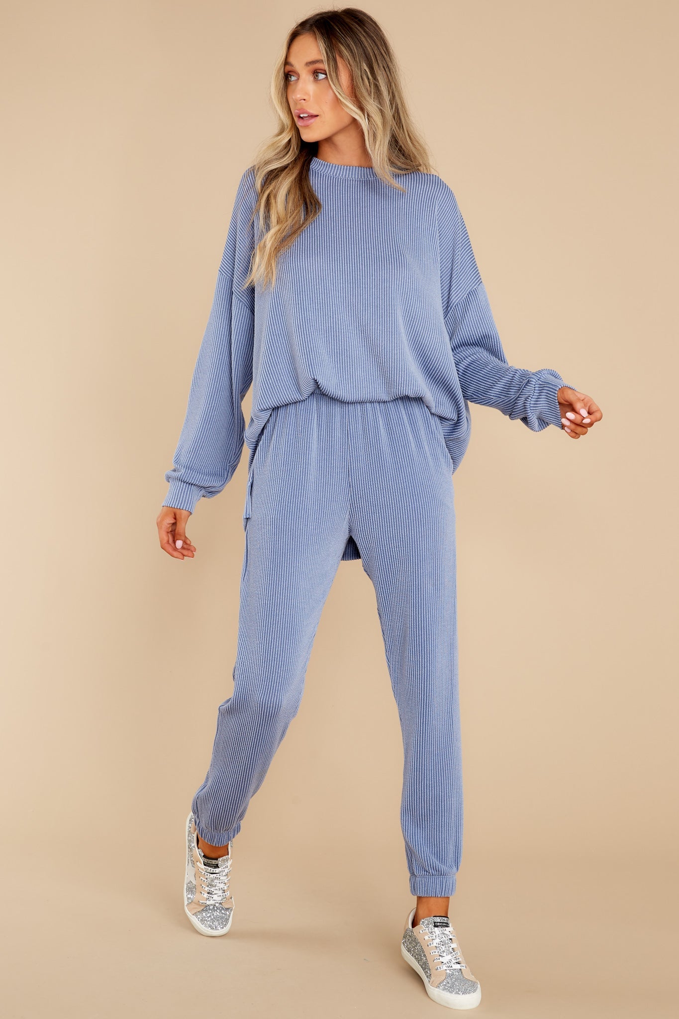 Keep The Motivation Light Indigo Joggers