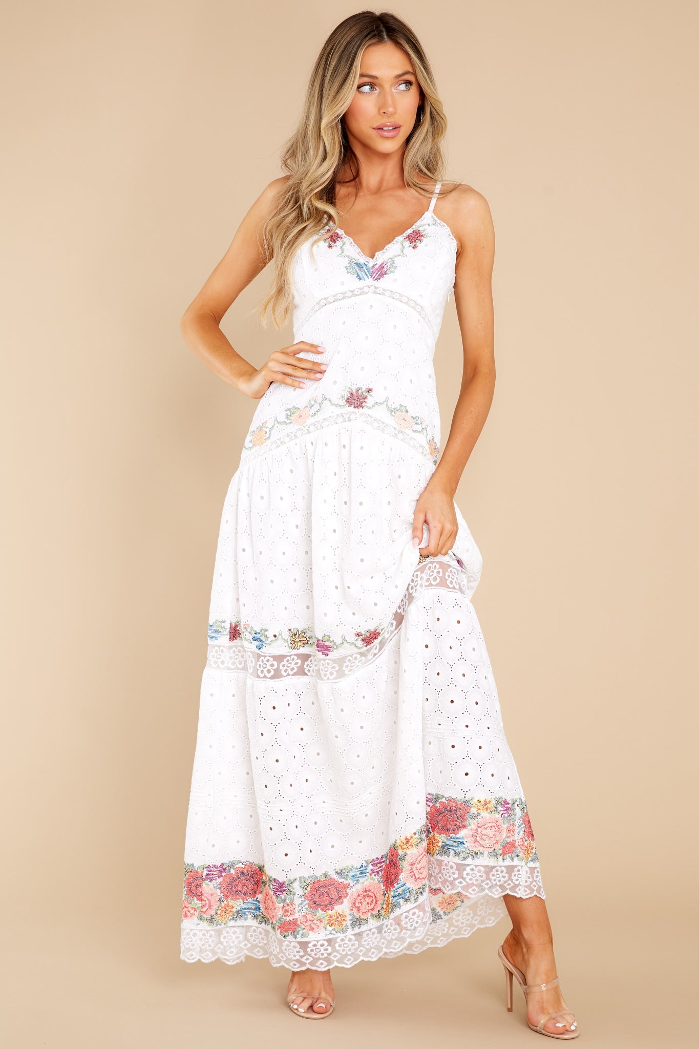 Umi True White Maxi Dress