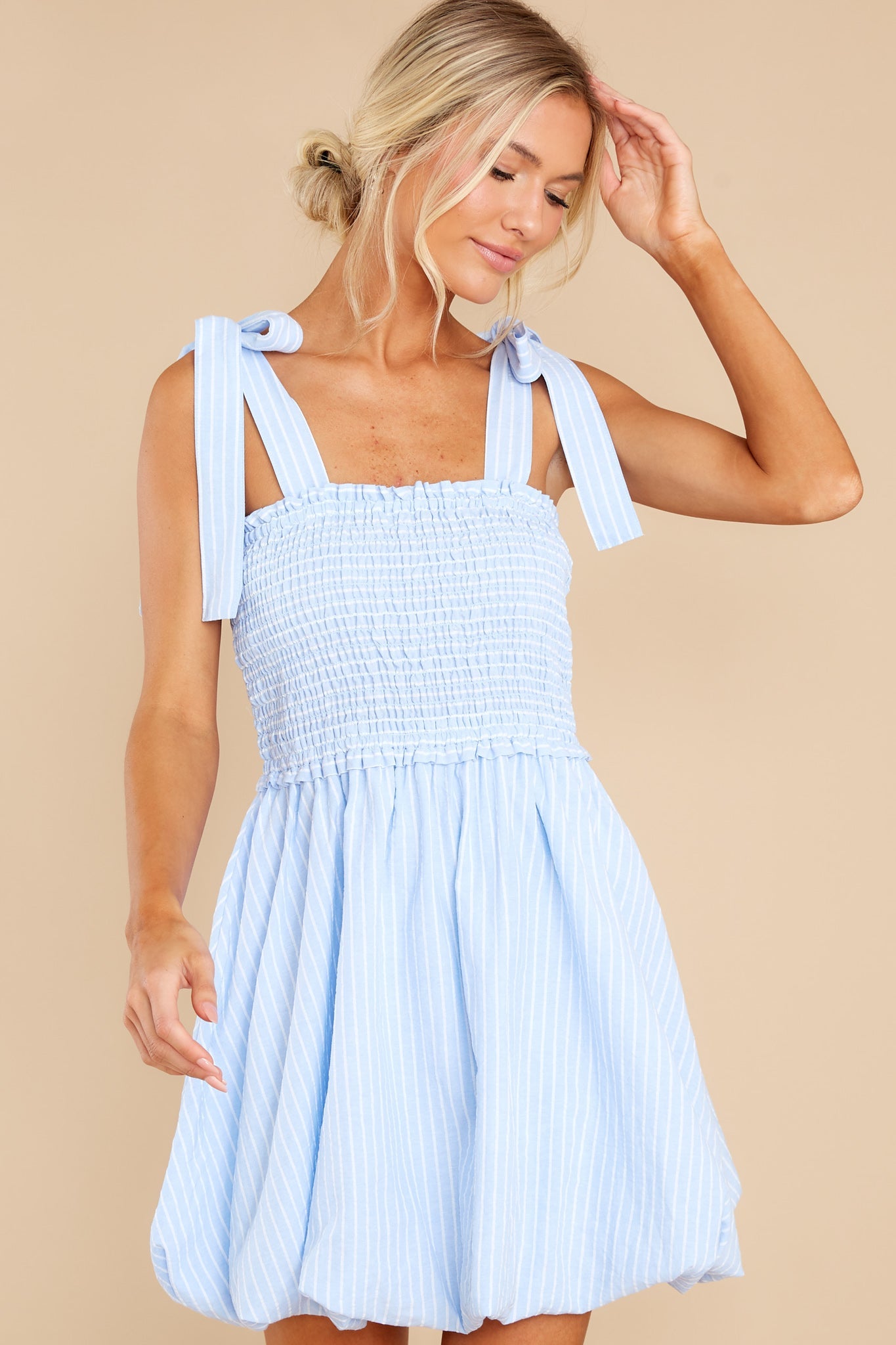 Sincerely Sweet Blue Striped Dress