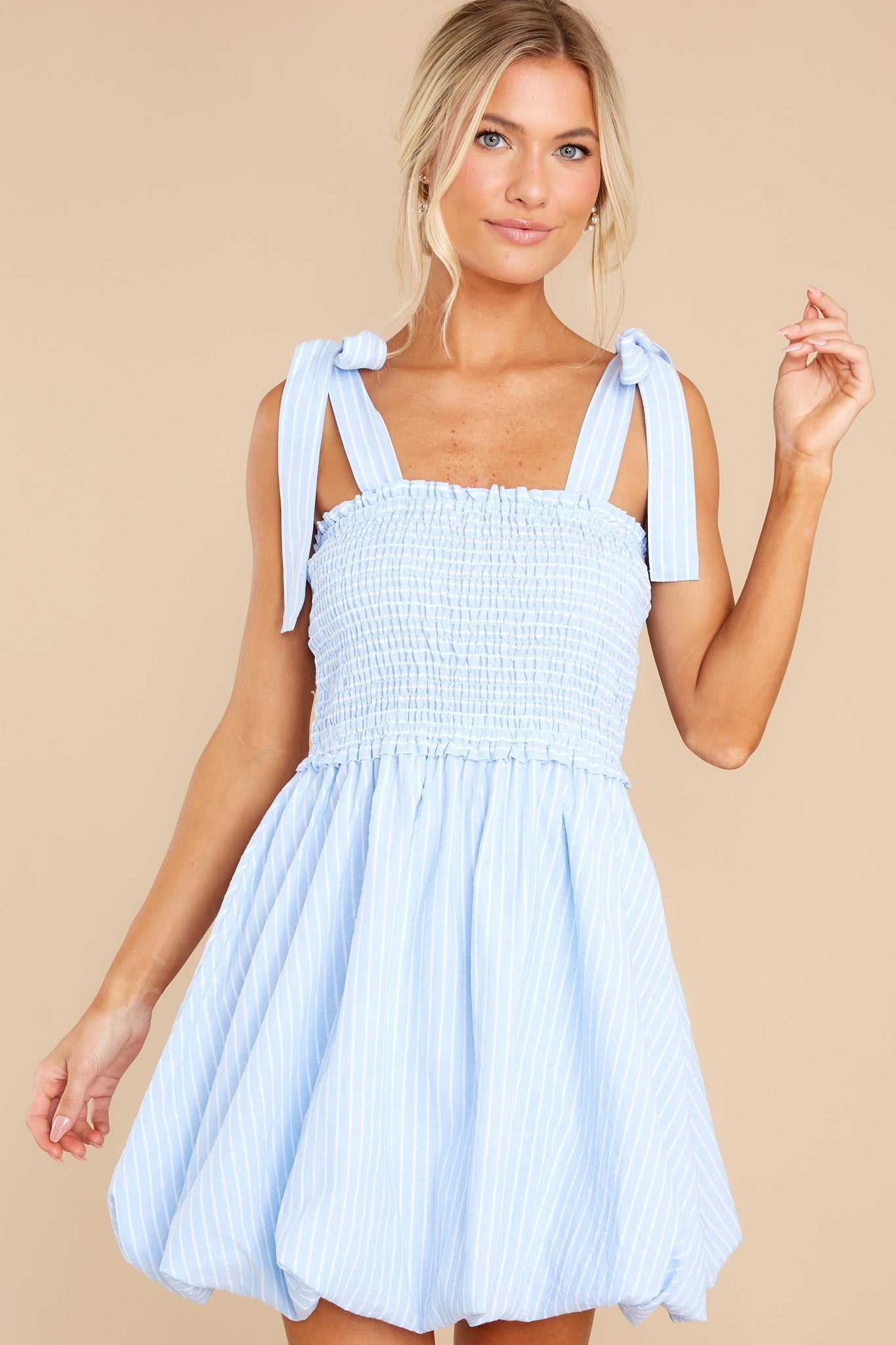 Sincerely Sweet Blue Striped Dress