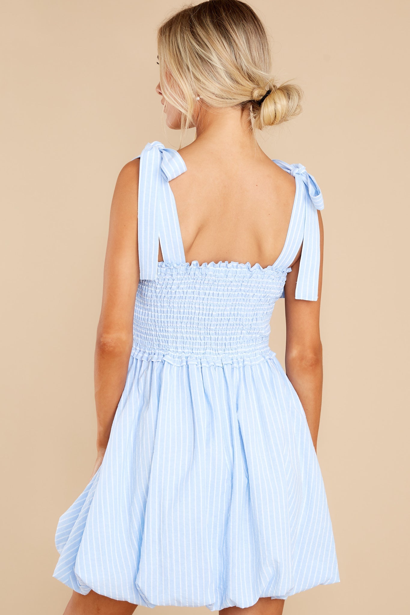 Sincerely Sweet Blue Striped Dress