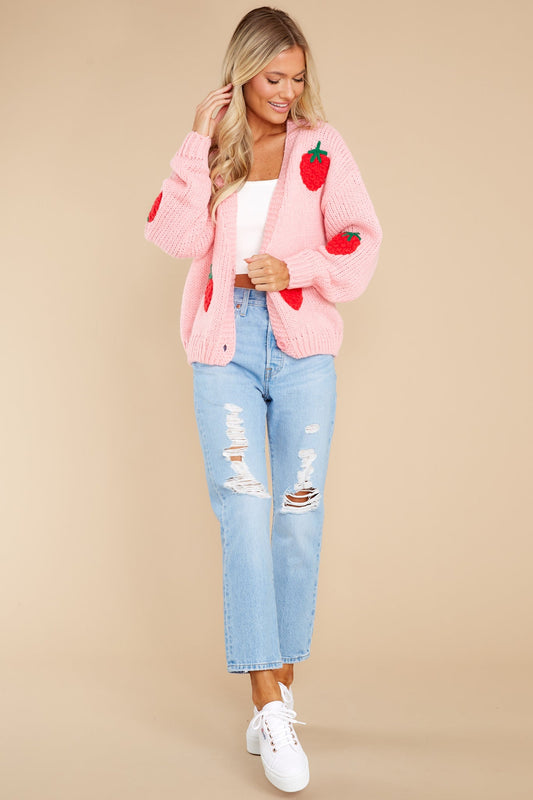 The Sweetest Reason Pink Cardigan