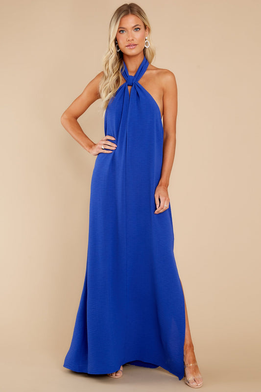 The Way I Feel Royal Blue Maxi Dress