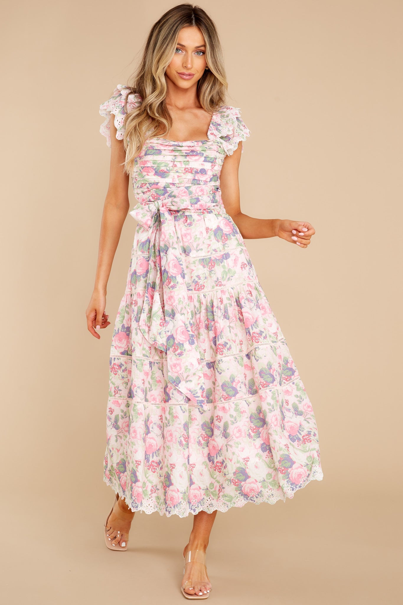 Harlyn Veiled Kiss Midi Dress