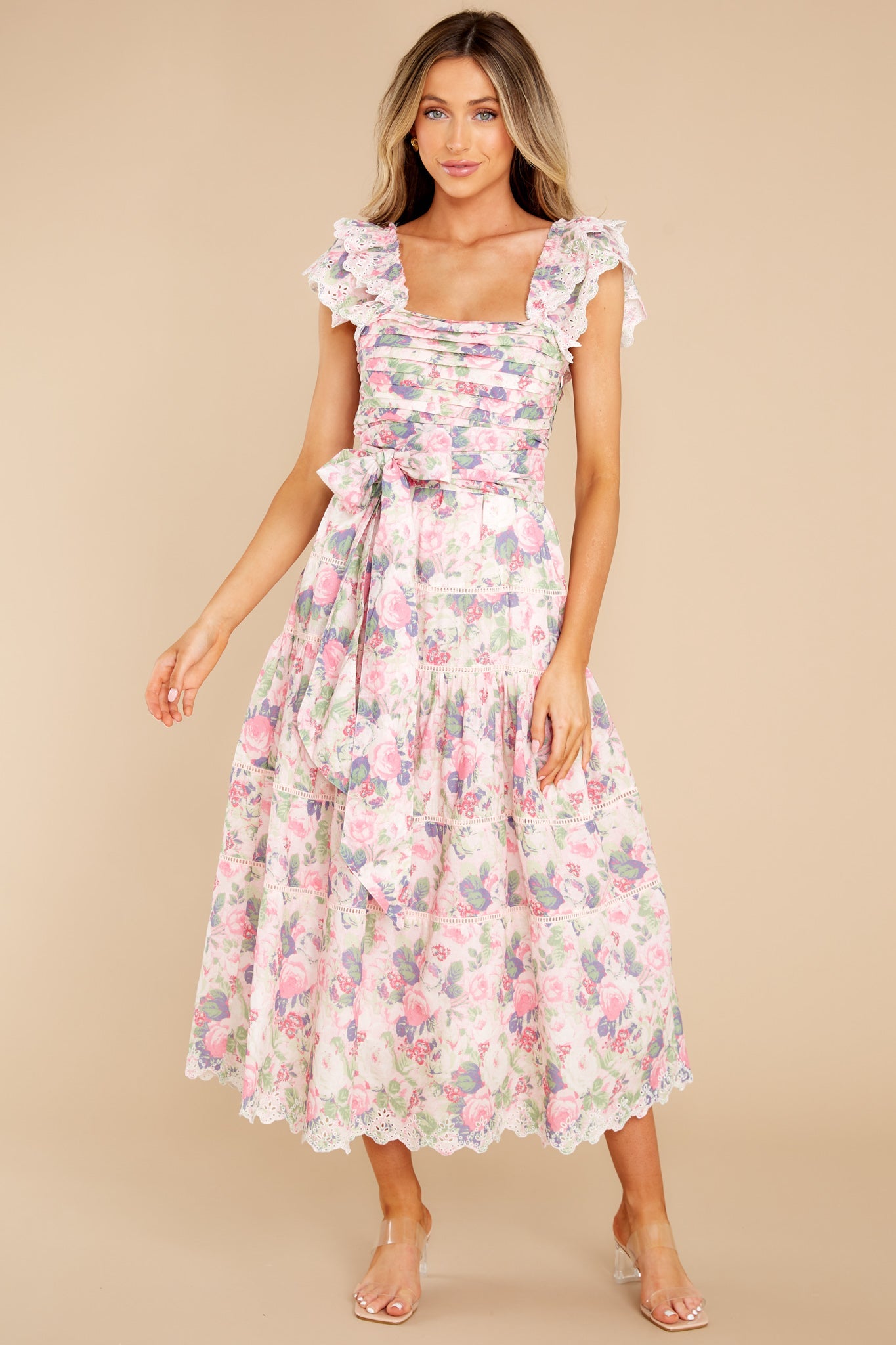 Harlyn Veiled Kiss Midi Dress