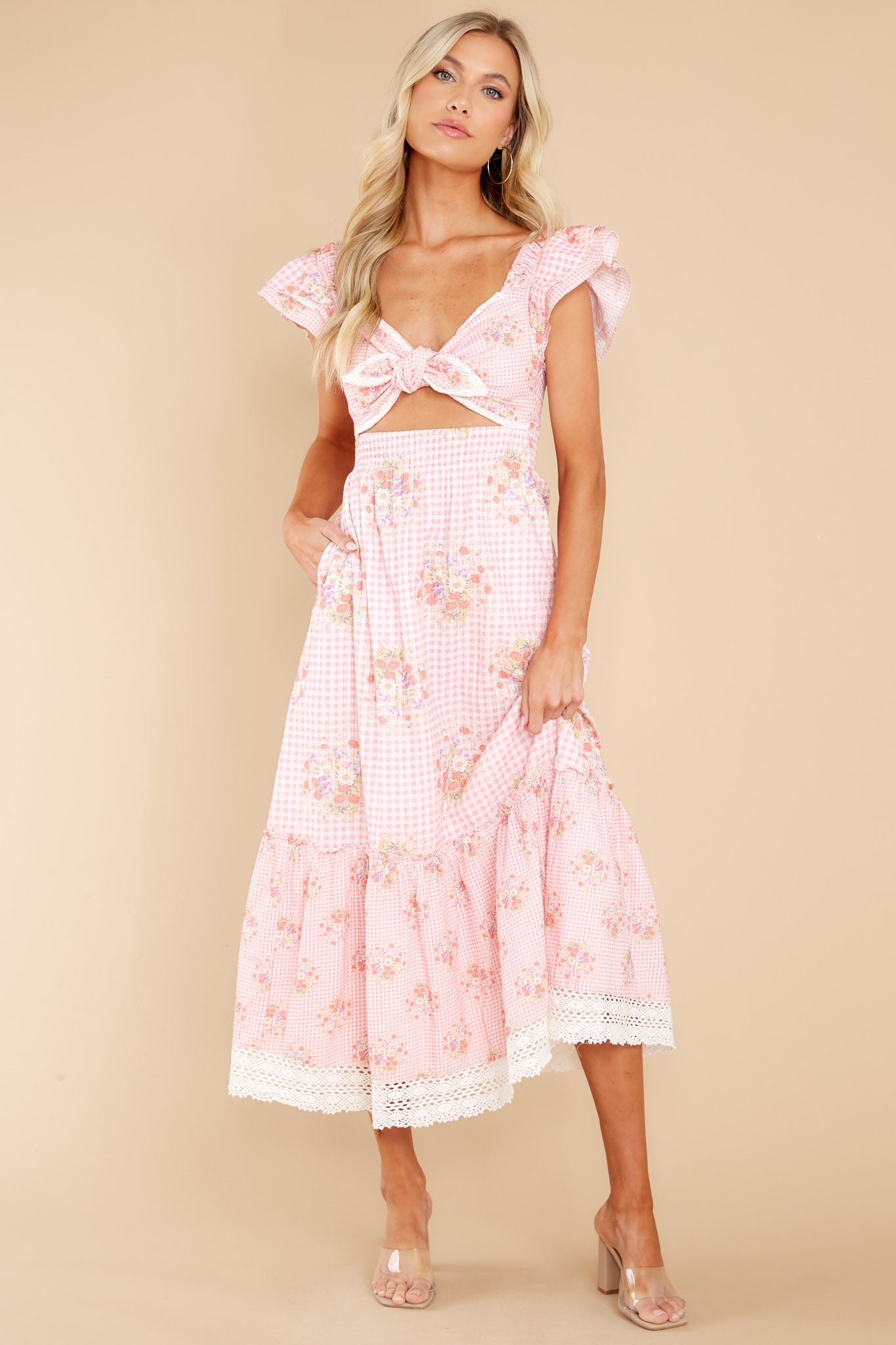 Emeka Berry Picnic Midi Dress