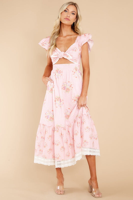 Emeka Berry Picnic Midi Dress
