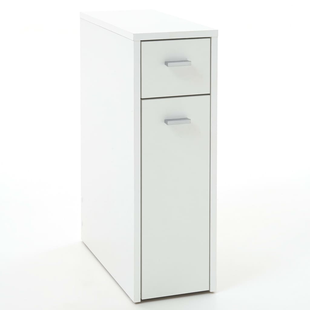 Schubladenschrank mit 2 Schubladen 20×45×61 cm Weiß