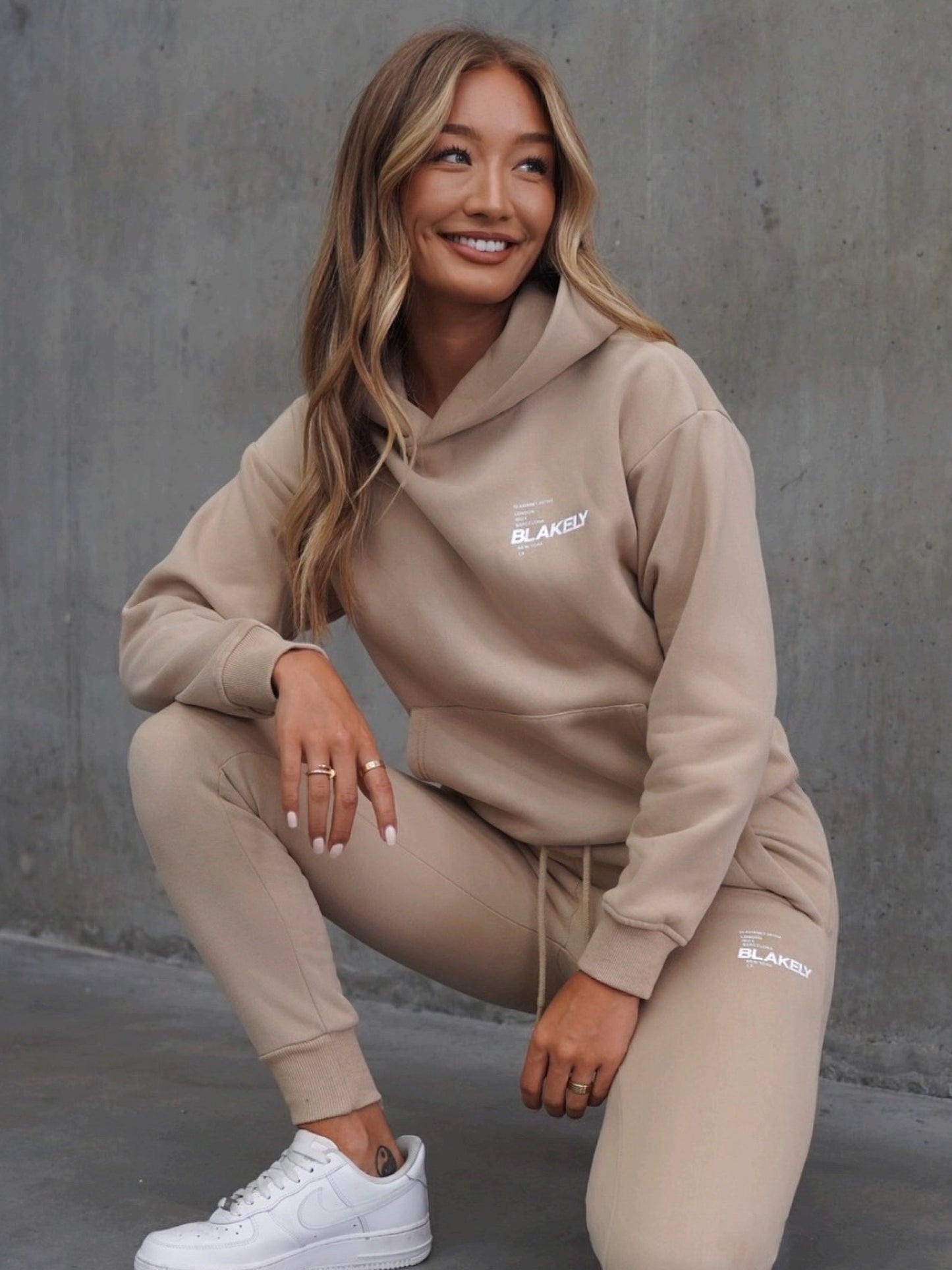 United Womens Hoodie - Tan