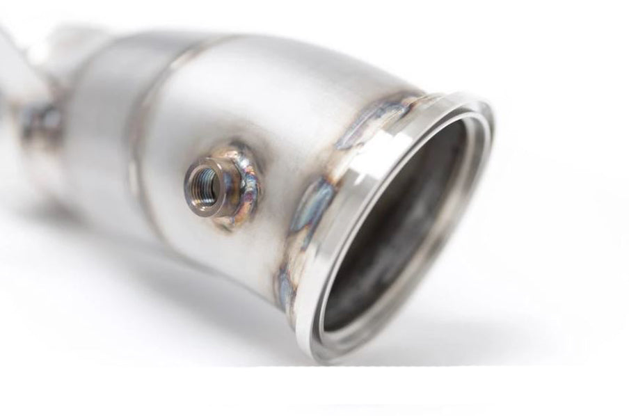 AMS Performance 2020+ Toyota Supra A90 Downpipe with Ultra High-Flow GESI Cat (amsAMS.38.05.0001-2)