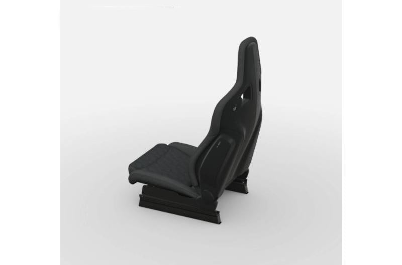 RECARO Black Leather Cross Sportster CS w/Heat Passenger Seat (rec410.10.2785)