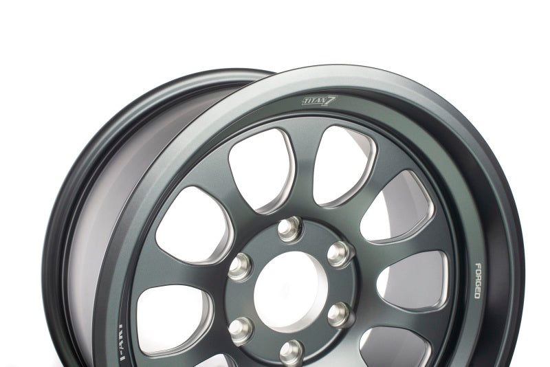 Titan 7 T-AK1 17x8.5 6x139.7 -8 Offset / 106.3 CB Satin Titanium Wheel (ttnT14-TAK117850086139106ST)