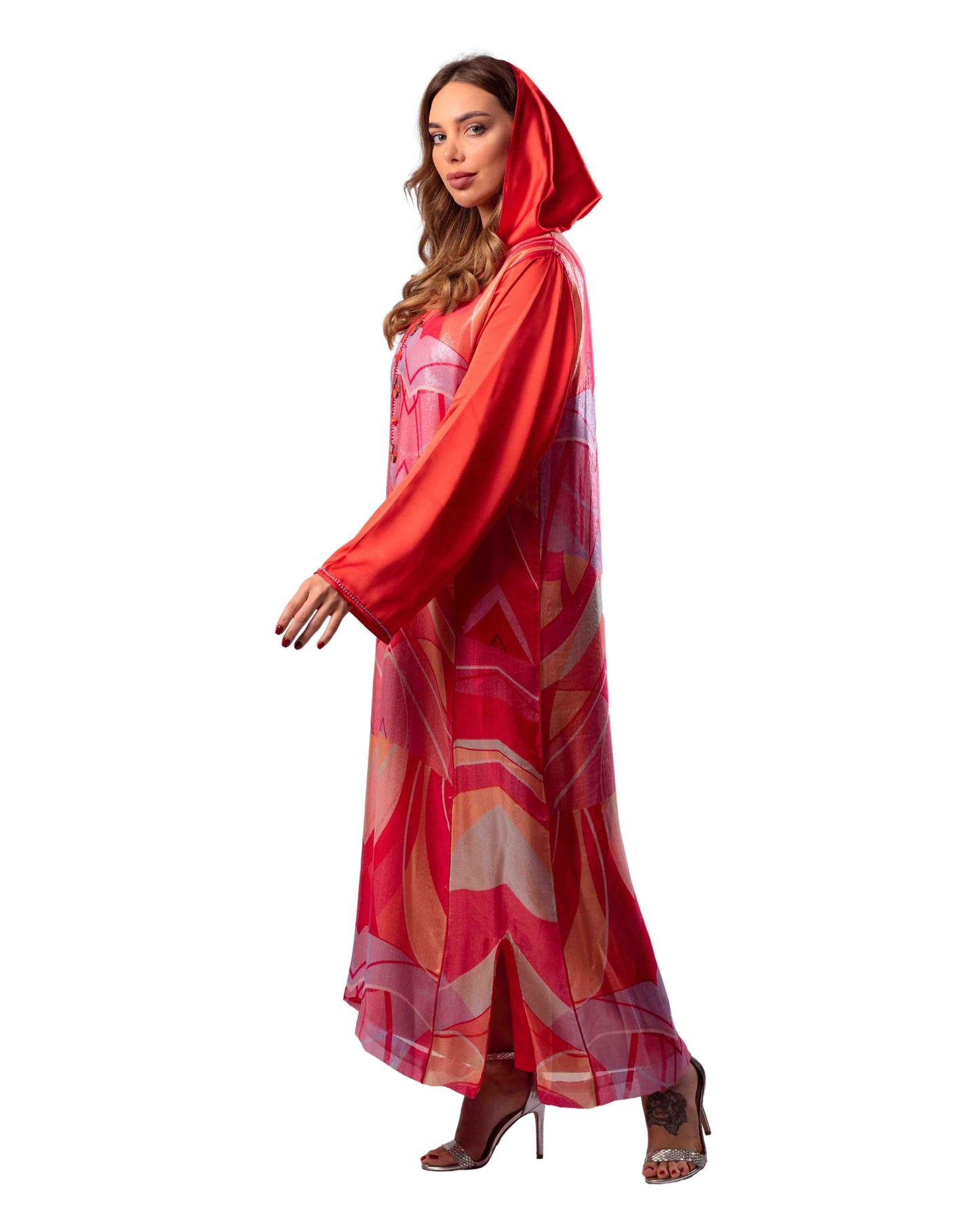 Djellaba Rihem Rouge