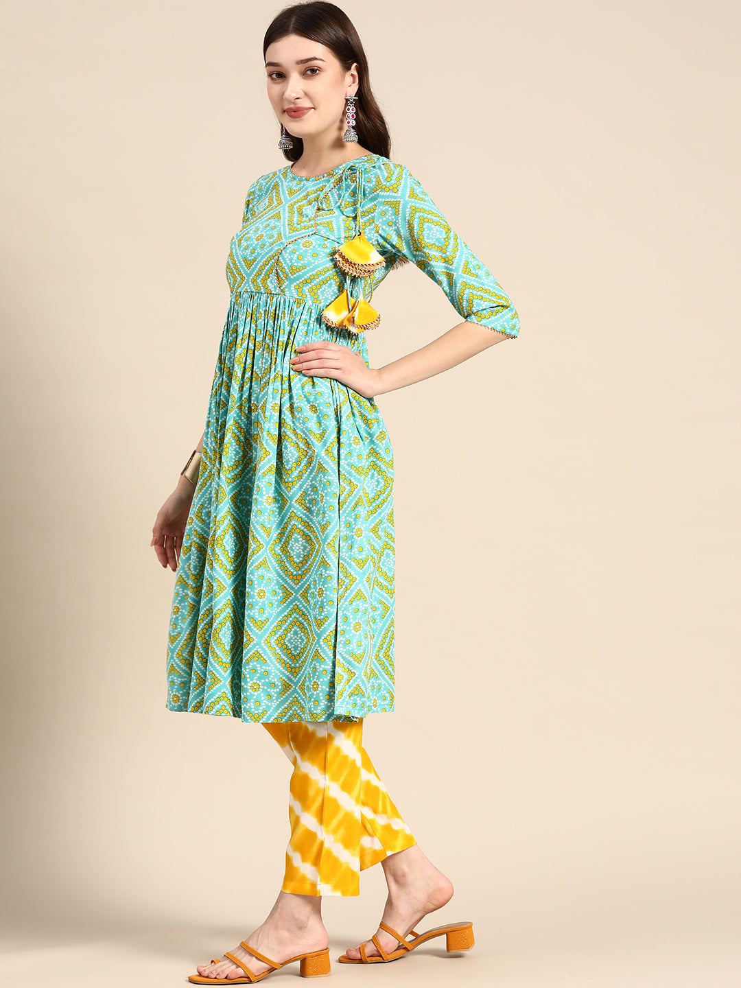 Anghrakha style Kurta with palazzo the