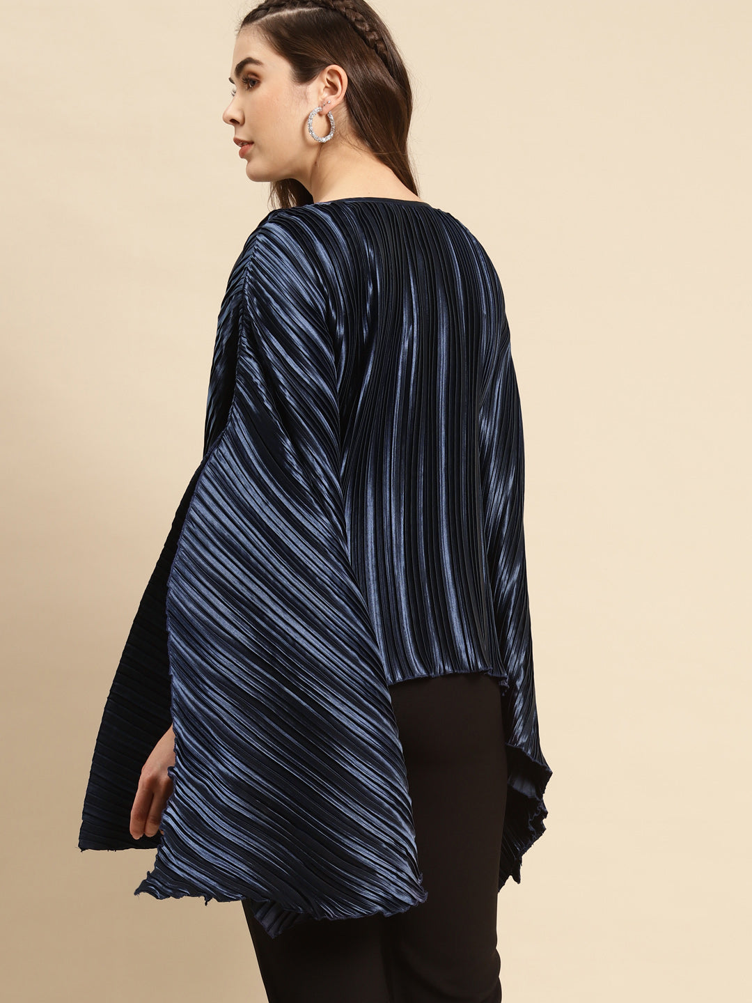 Pre-pleated kaftan top