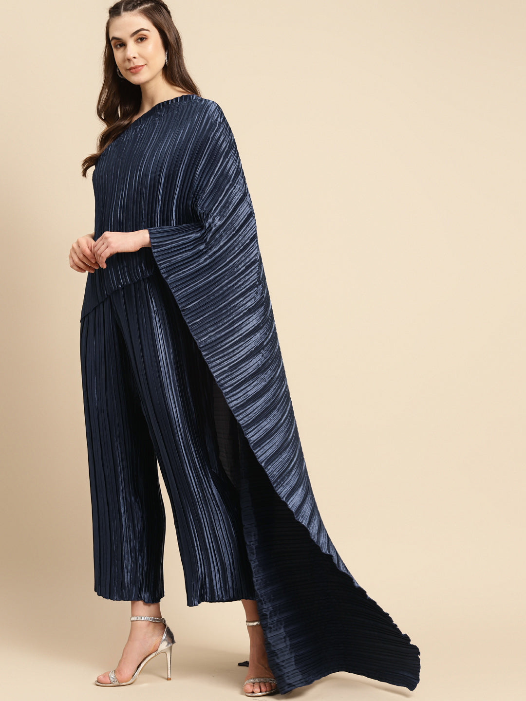 Jumpsuit with a dupatta Drape