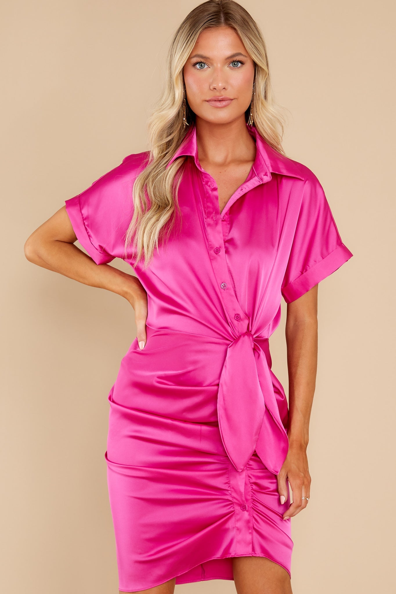Beyond Treasures Fuchsia Pink Dress