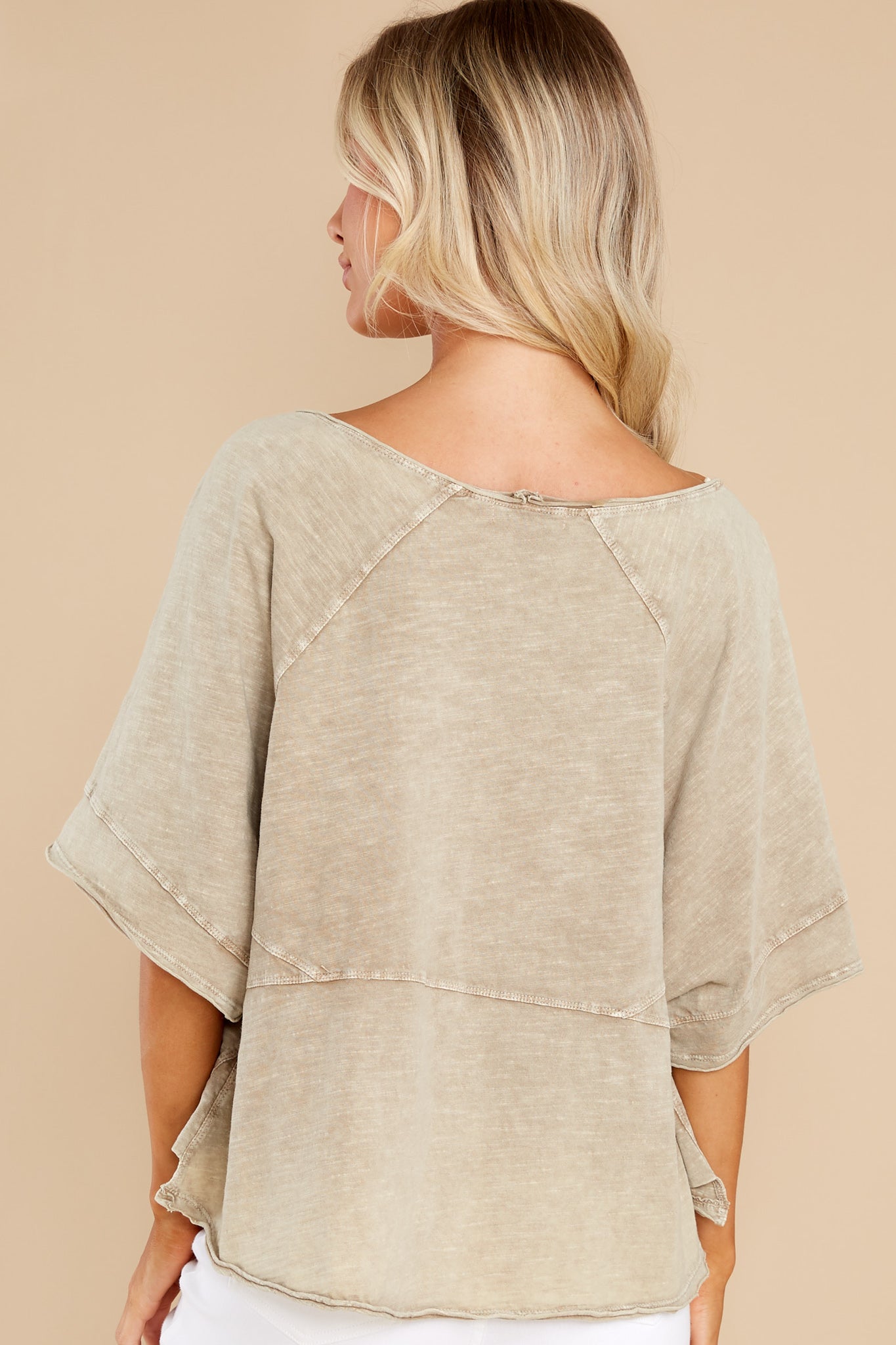 Upbeat Energy Taupe Top