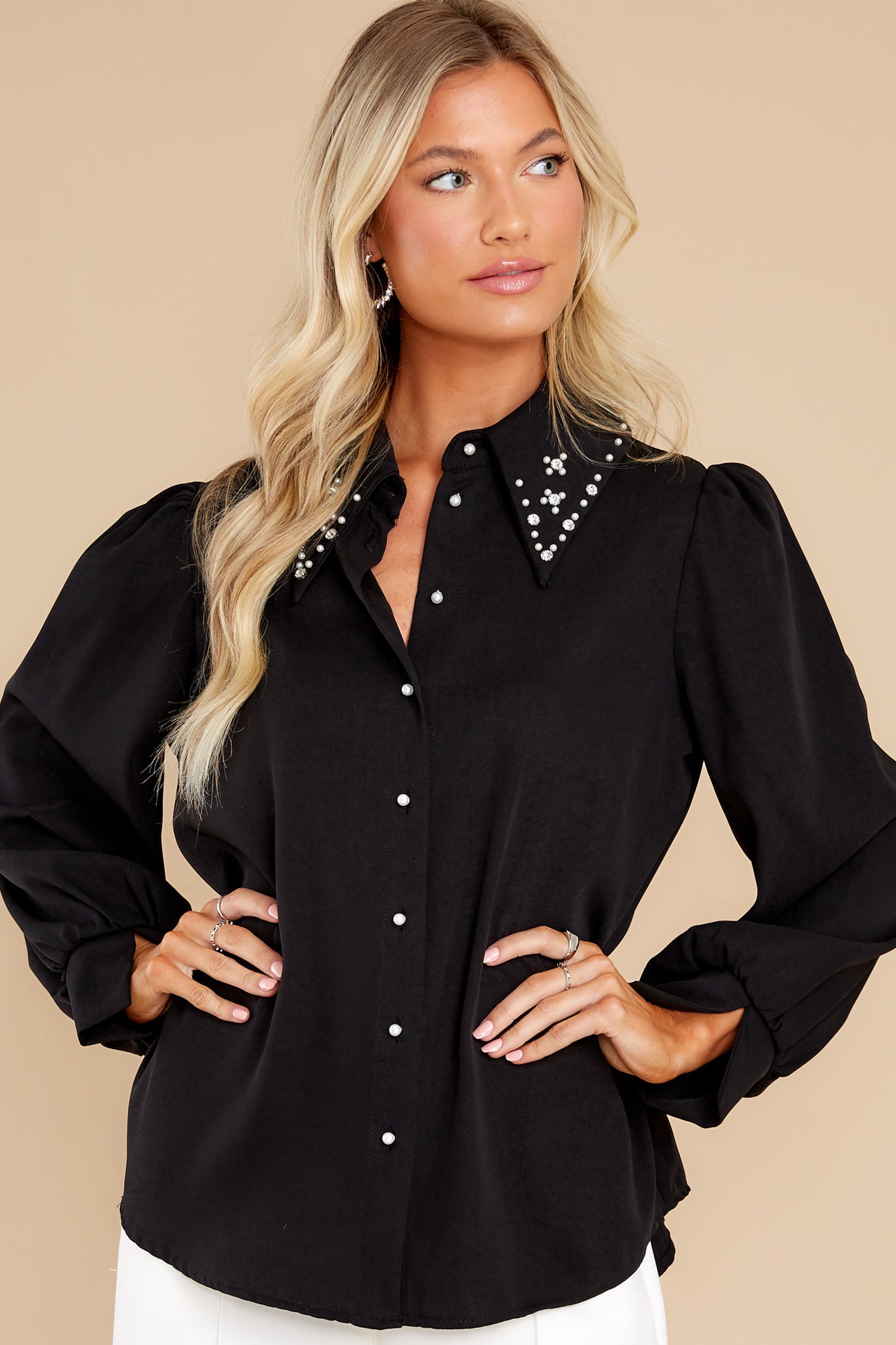 A Woman's Touch Black Top