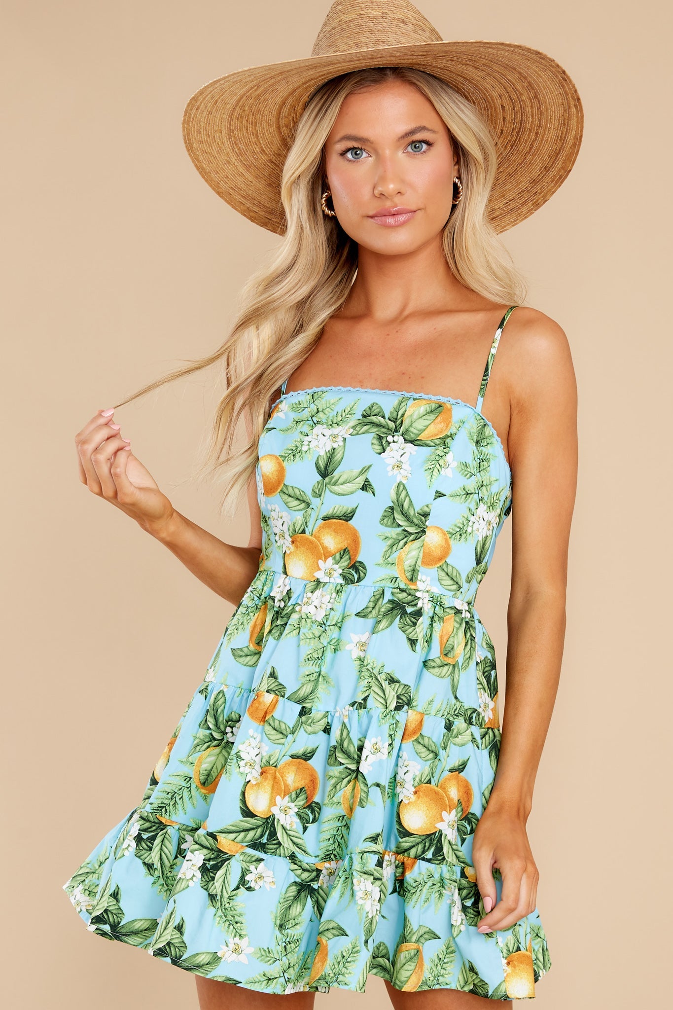 Summer Orchard Sky Blue Dress