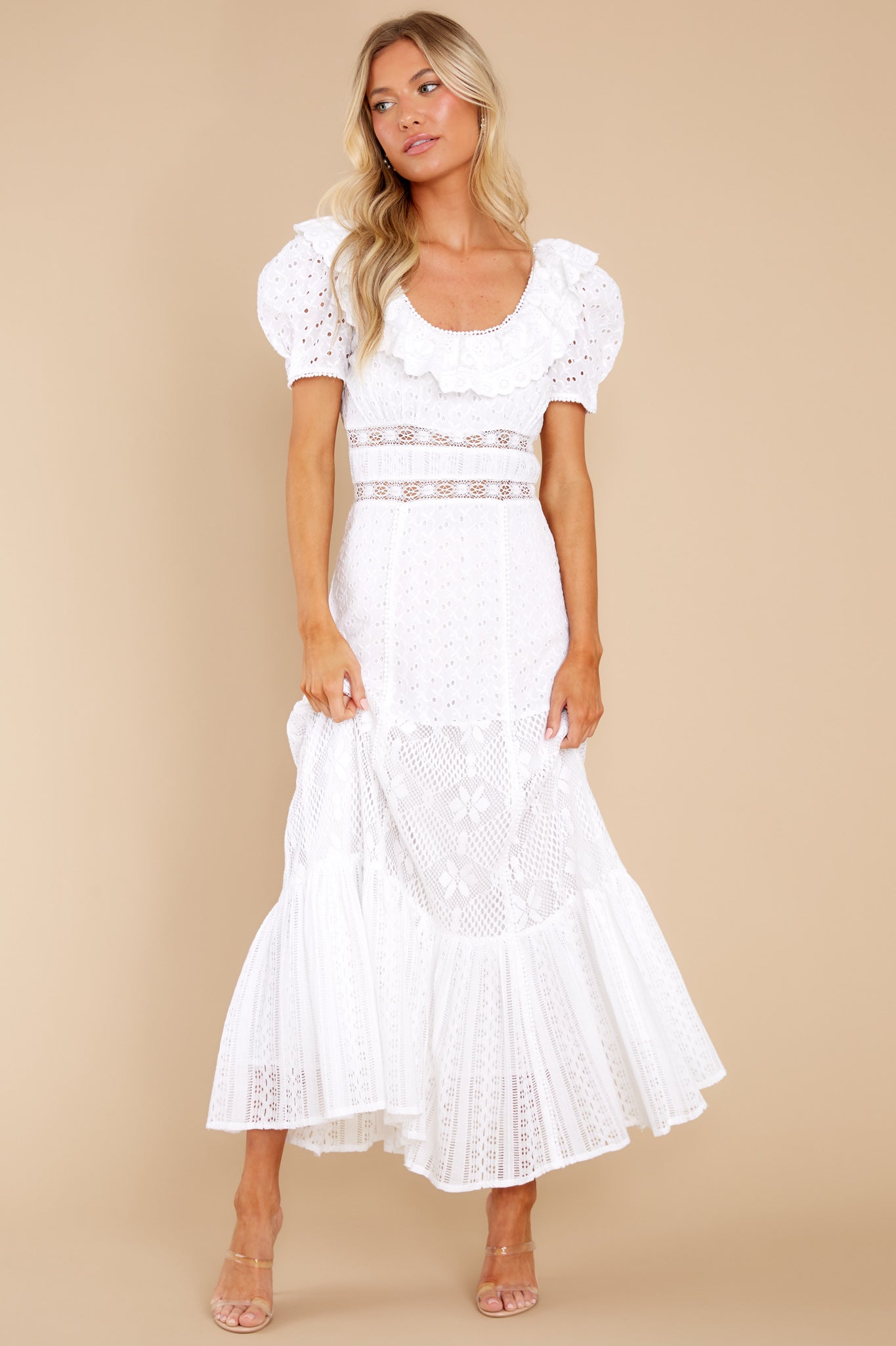 Stassie True White Maxi Dress