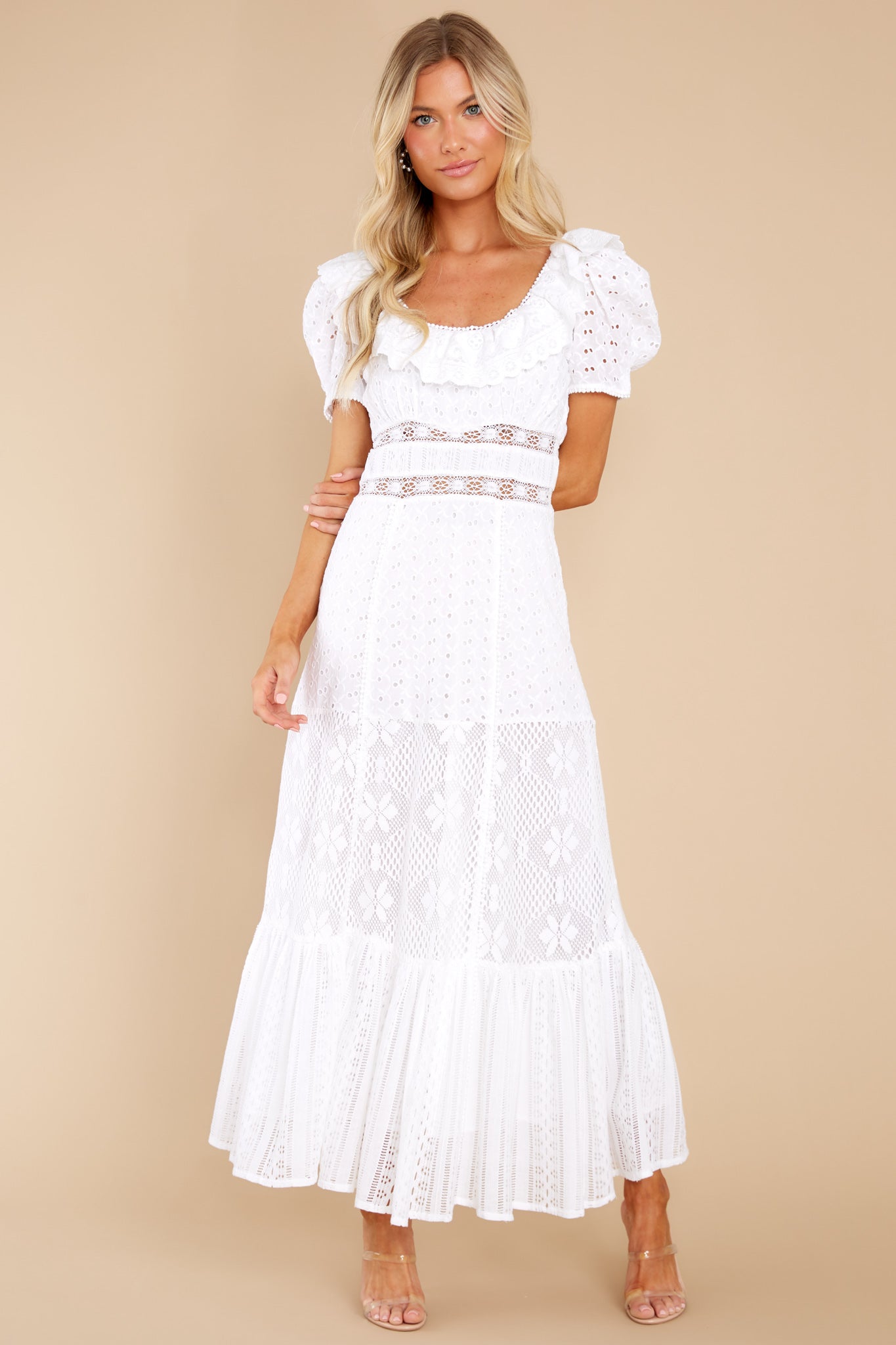 Stassie True White Maxi Dress