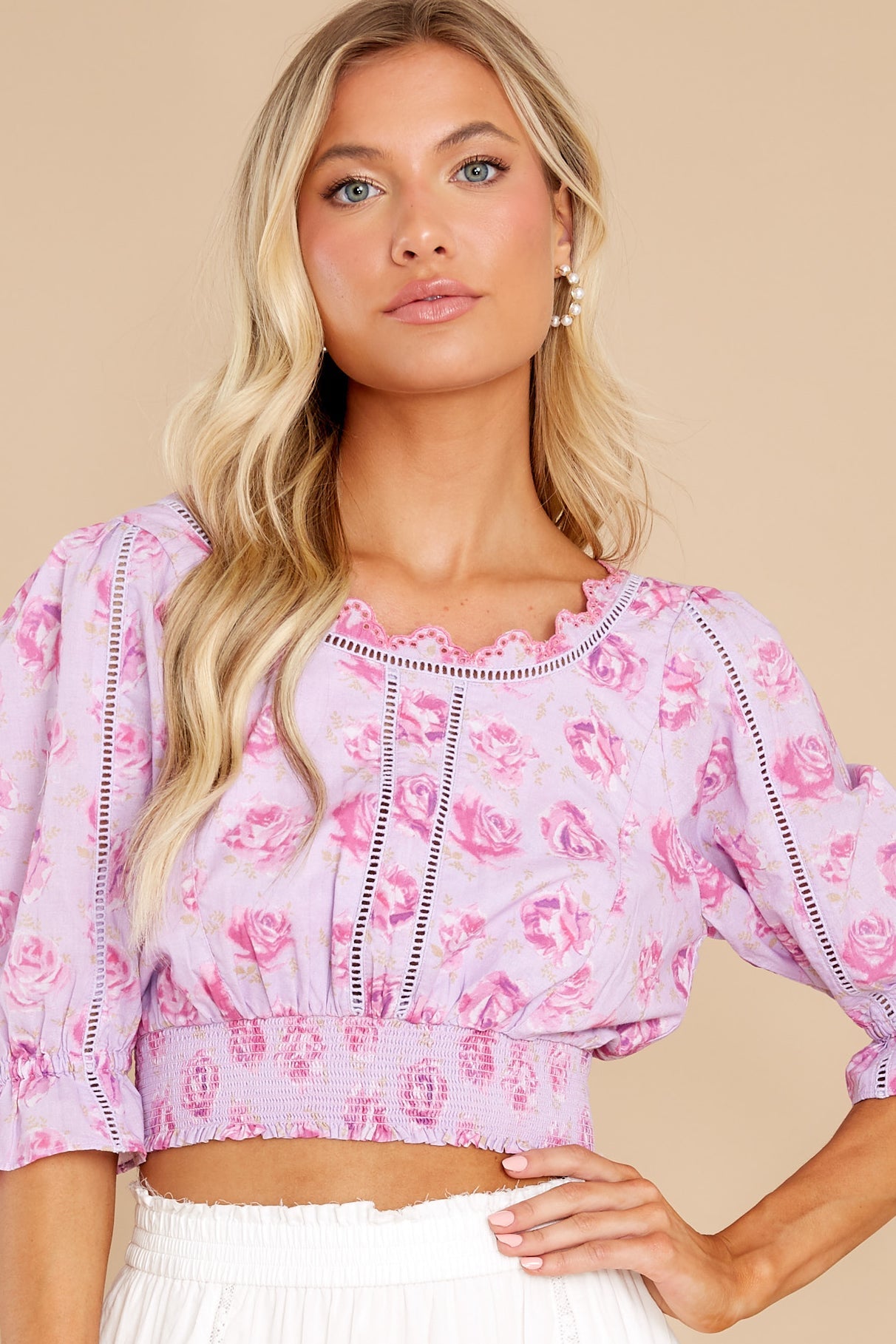 Karsten Lilac Fusion Crop Top