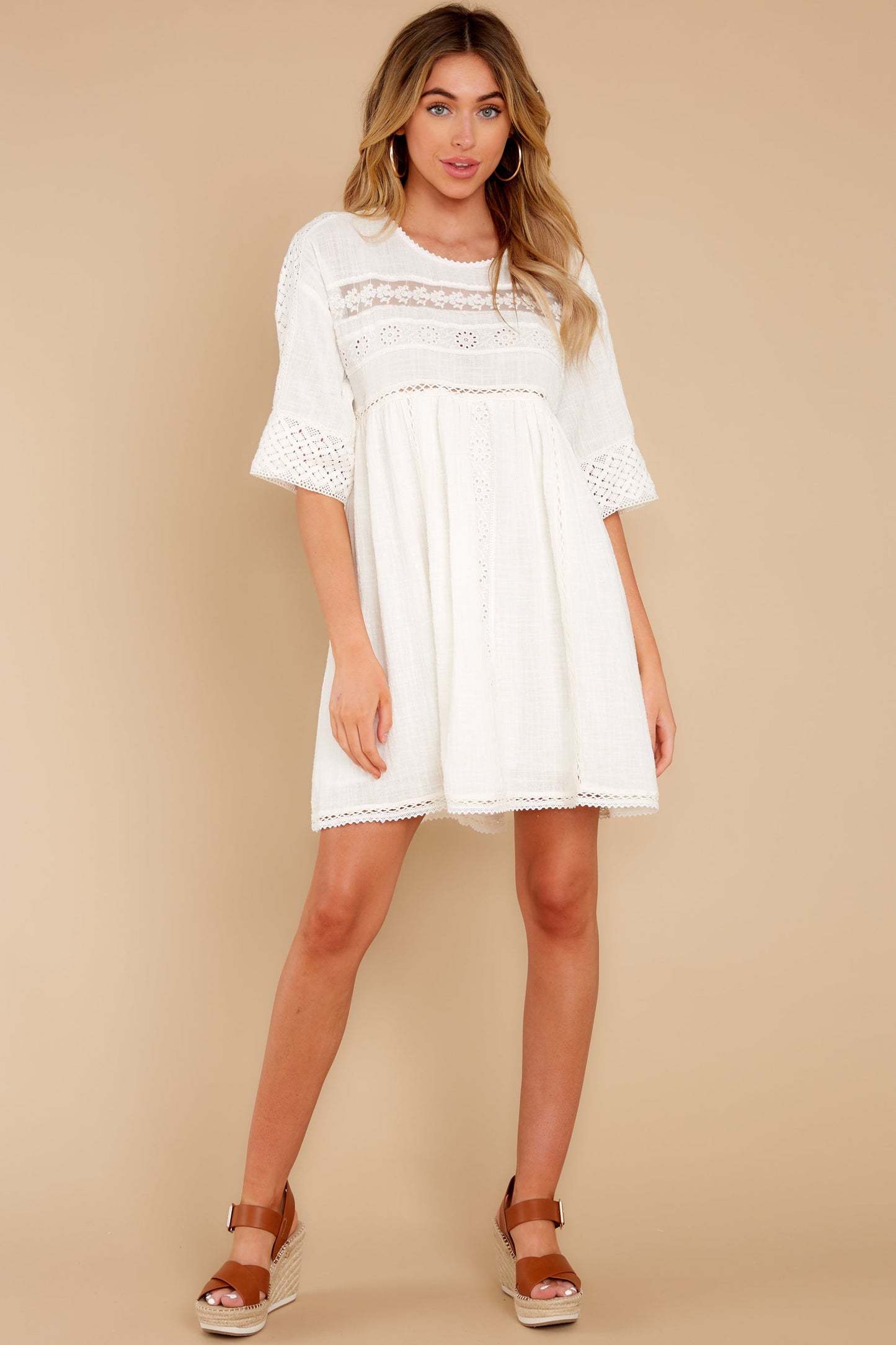 Touched By An Angel White Lace Dress