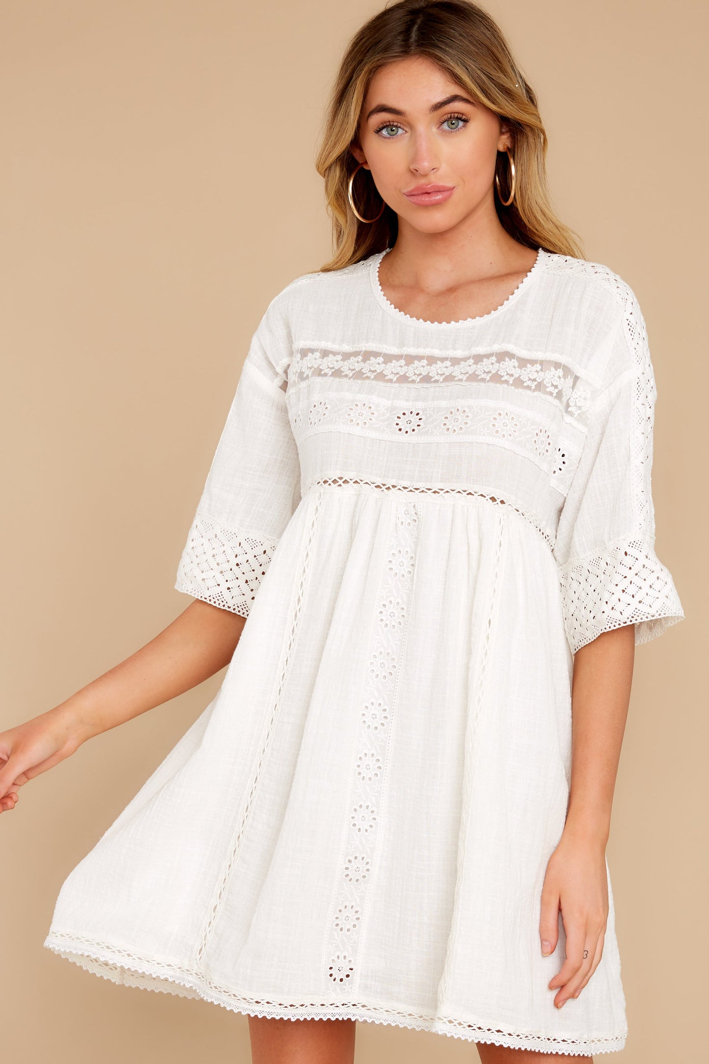 Touched By An Angel White Lace Dress