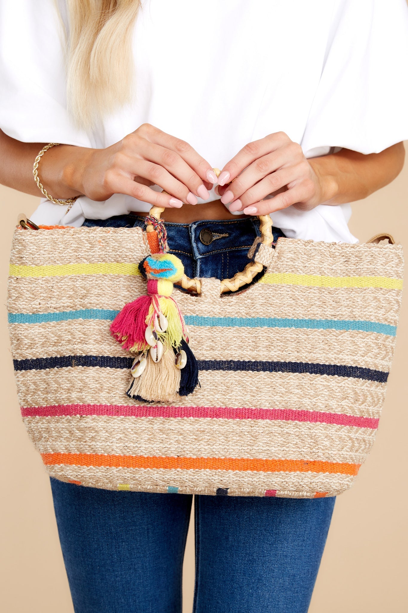 Just Add Some Color Taupe Multi Bag