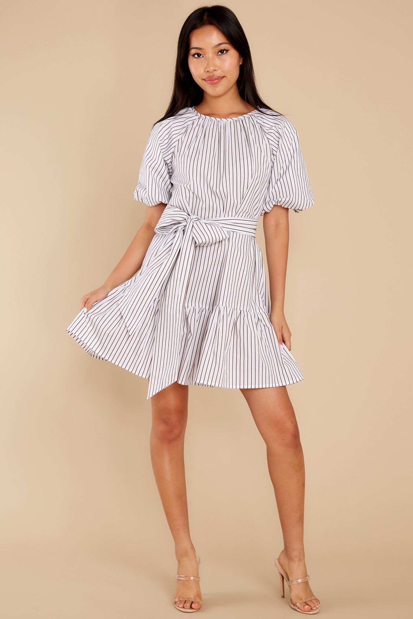 Cassia Stripe Mini Dress