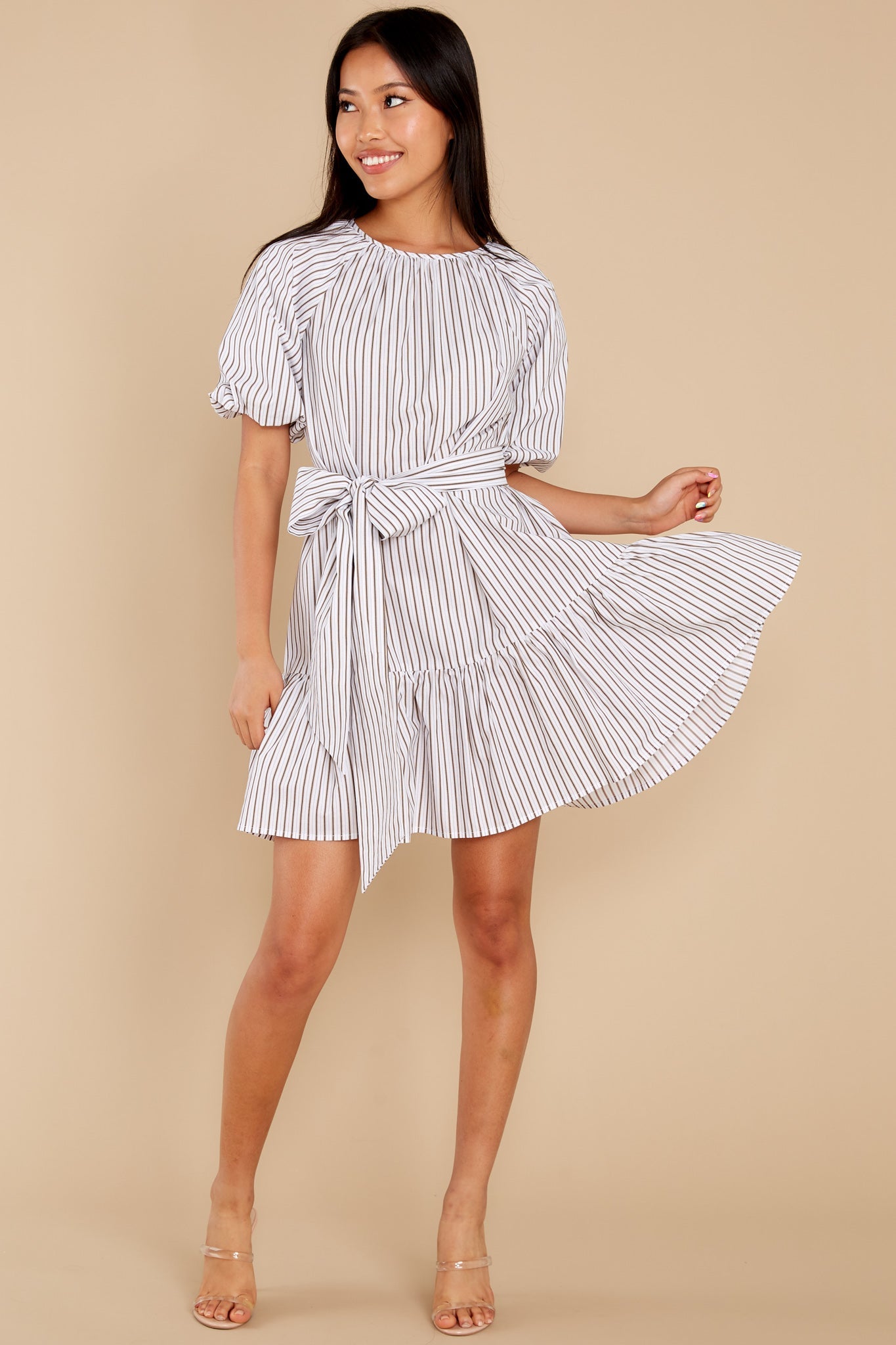 Cassia Stripe Mini Dress