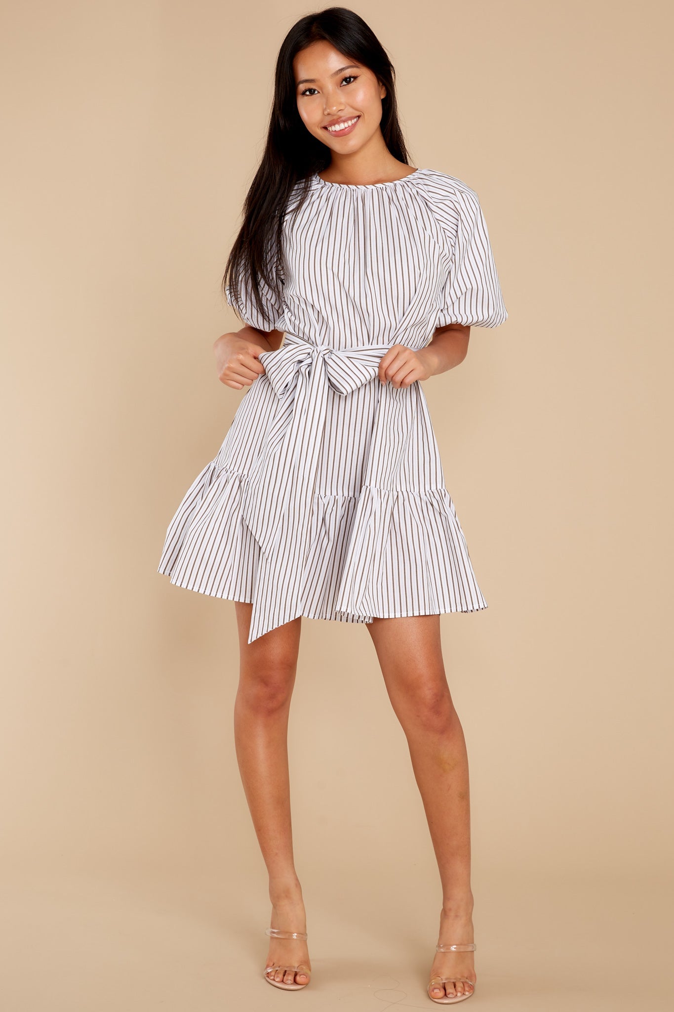 Cassia Stripe Mini Dress