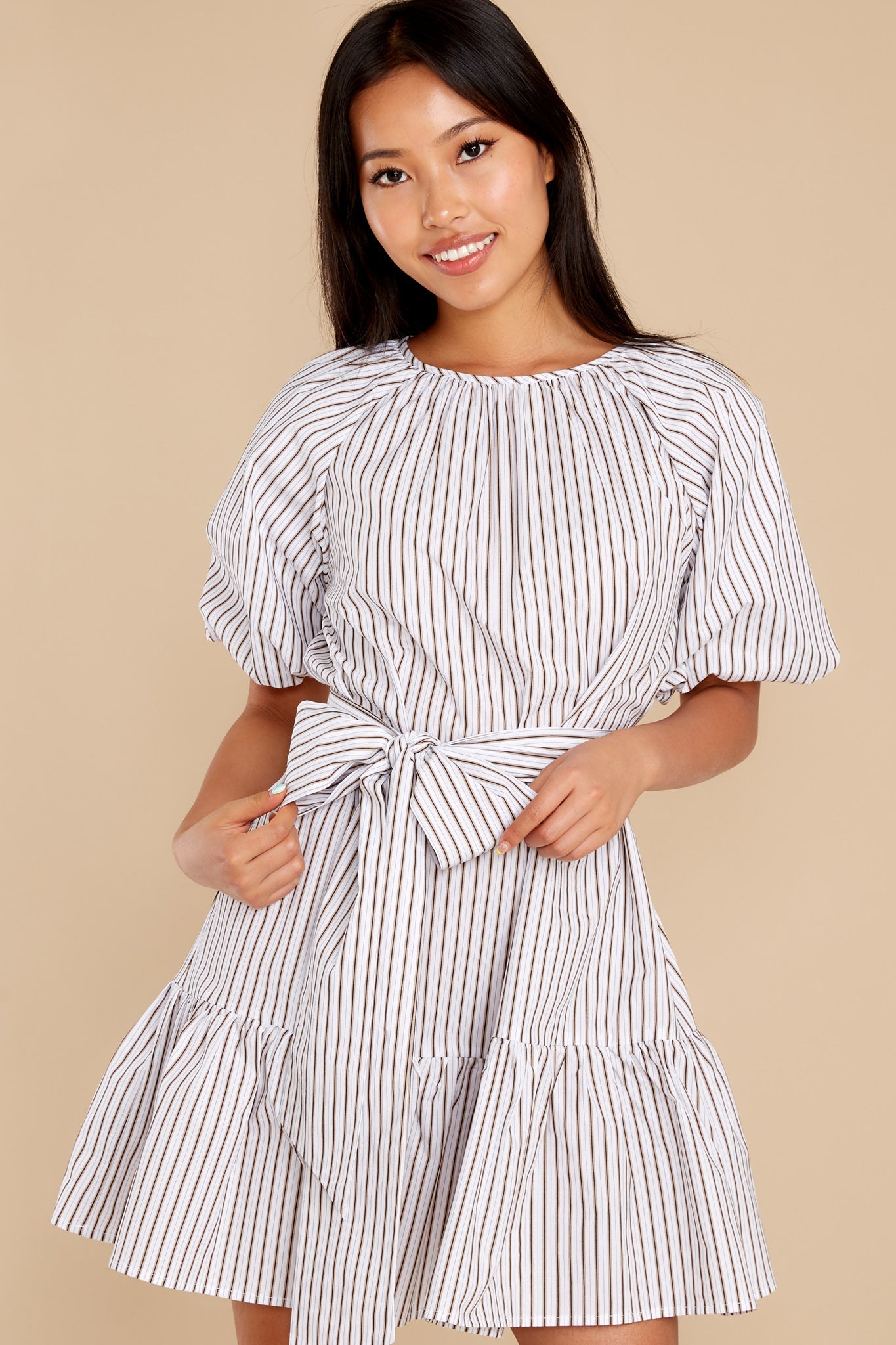 Cassia Stripe Mini Dress