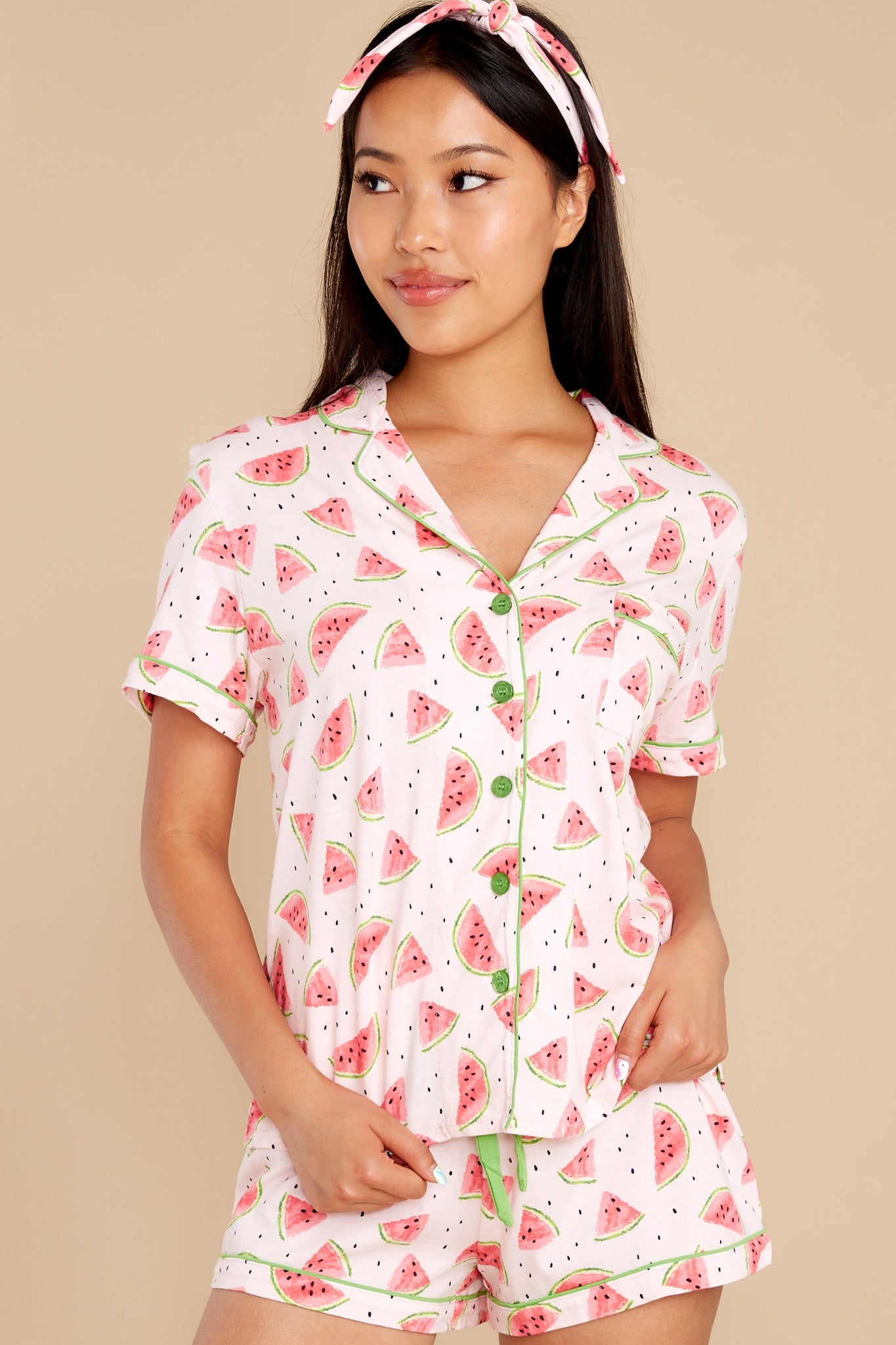 Playful Prints Blush Pajama Set