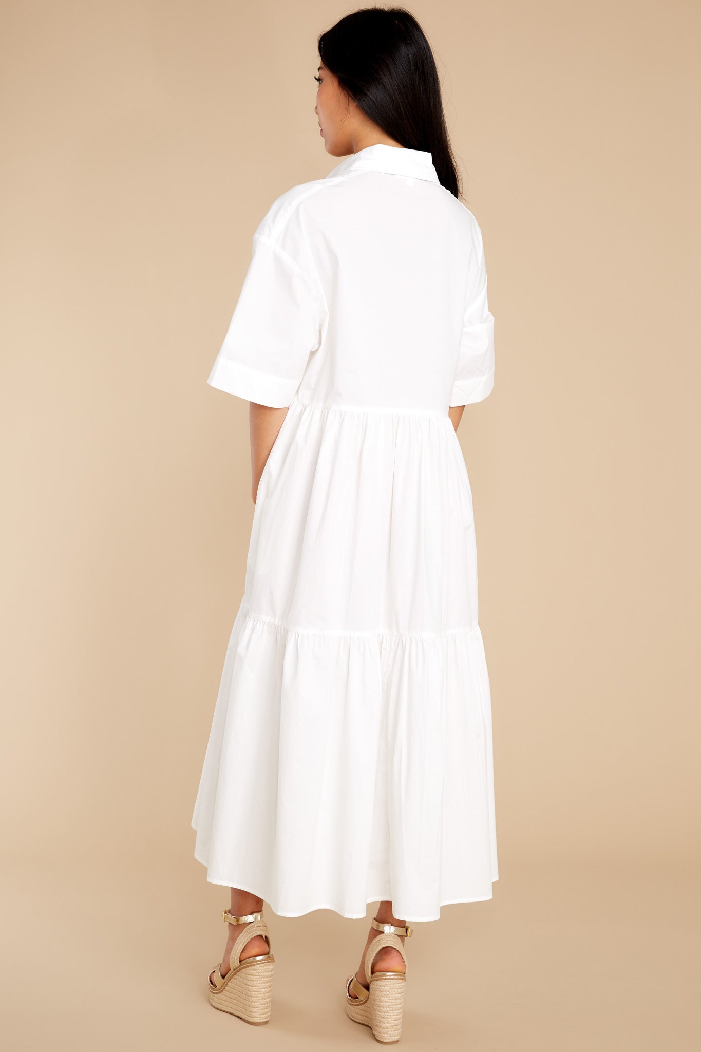 Designed To Unwind White Maxi Dress