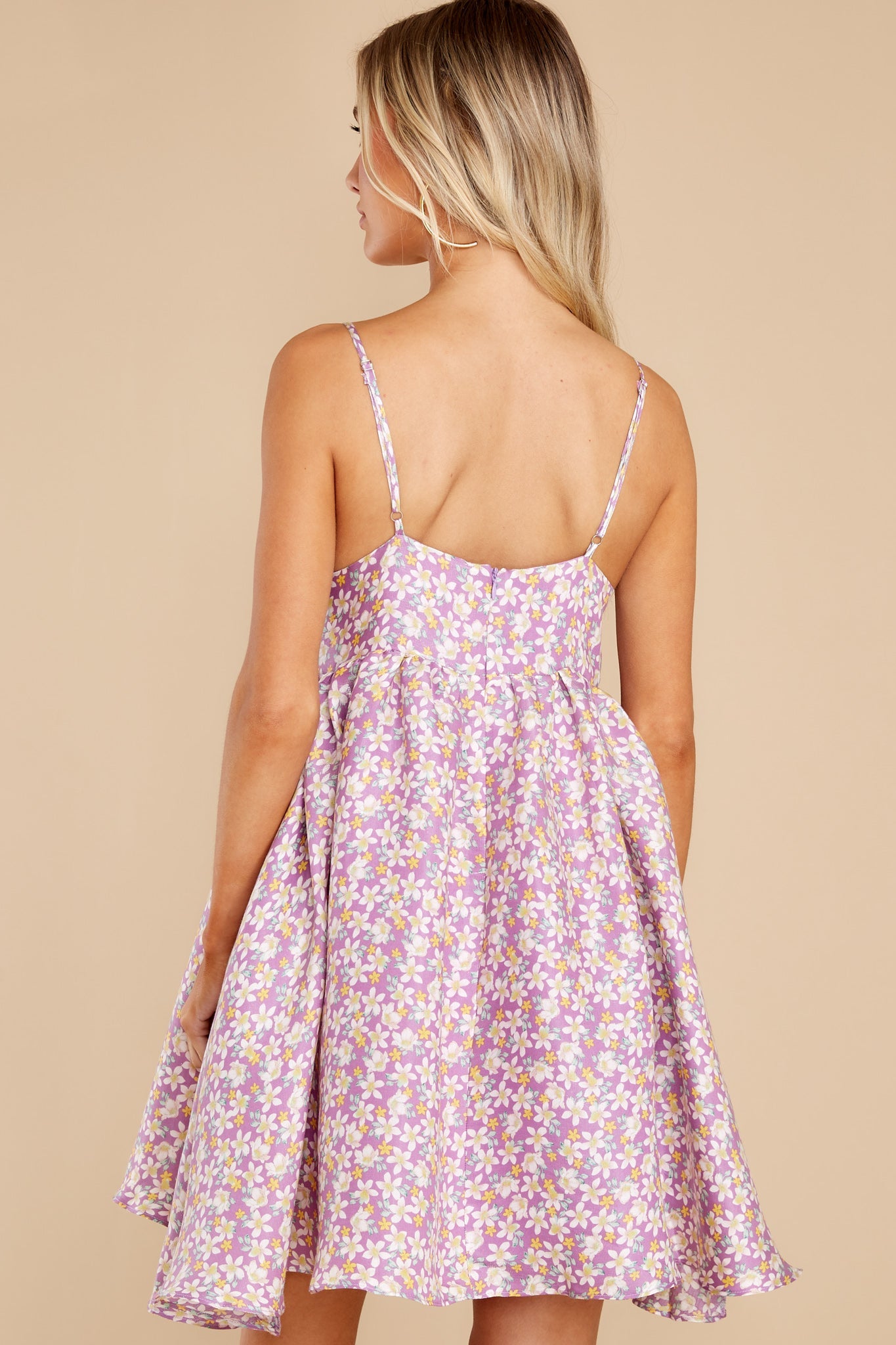 Garden Explorer Lavender Floral Print Dress