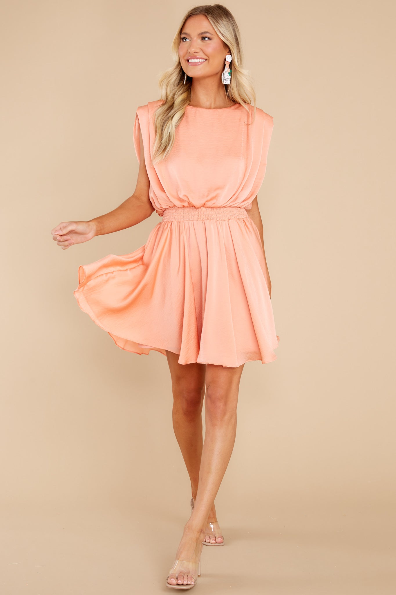 Always Believe Light Tangerine Dress