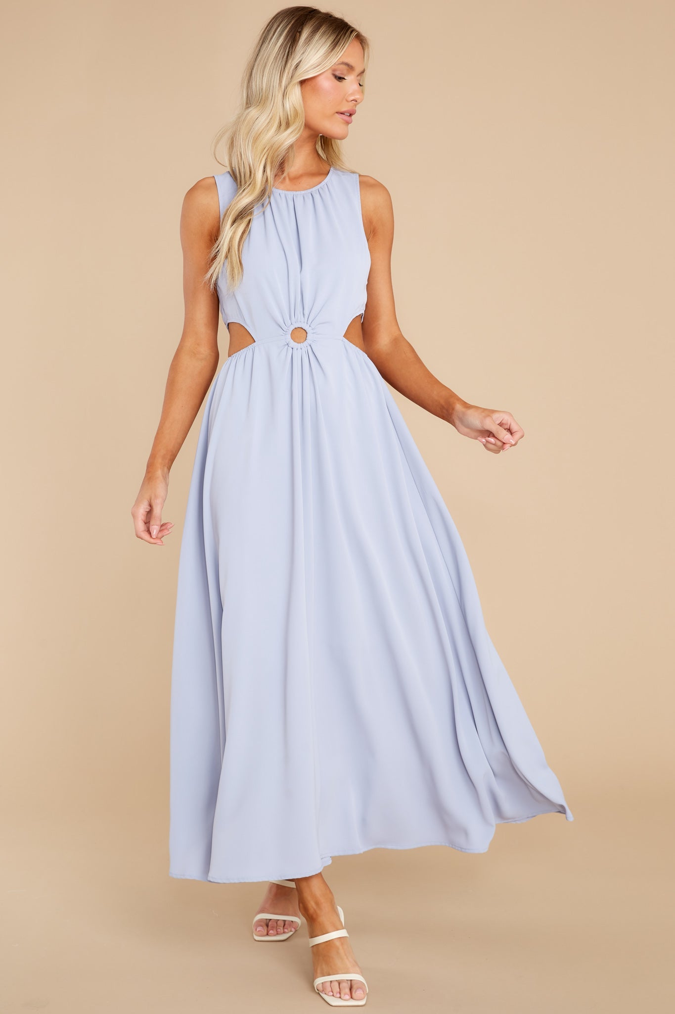 Wander With Me Dusty Blue Maxi Dress