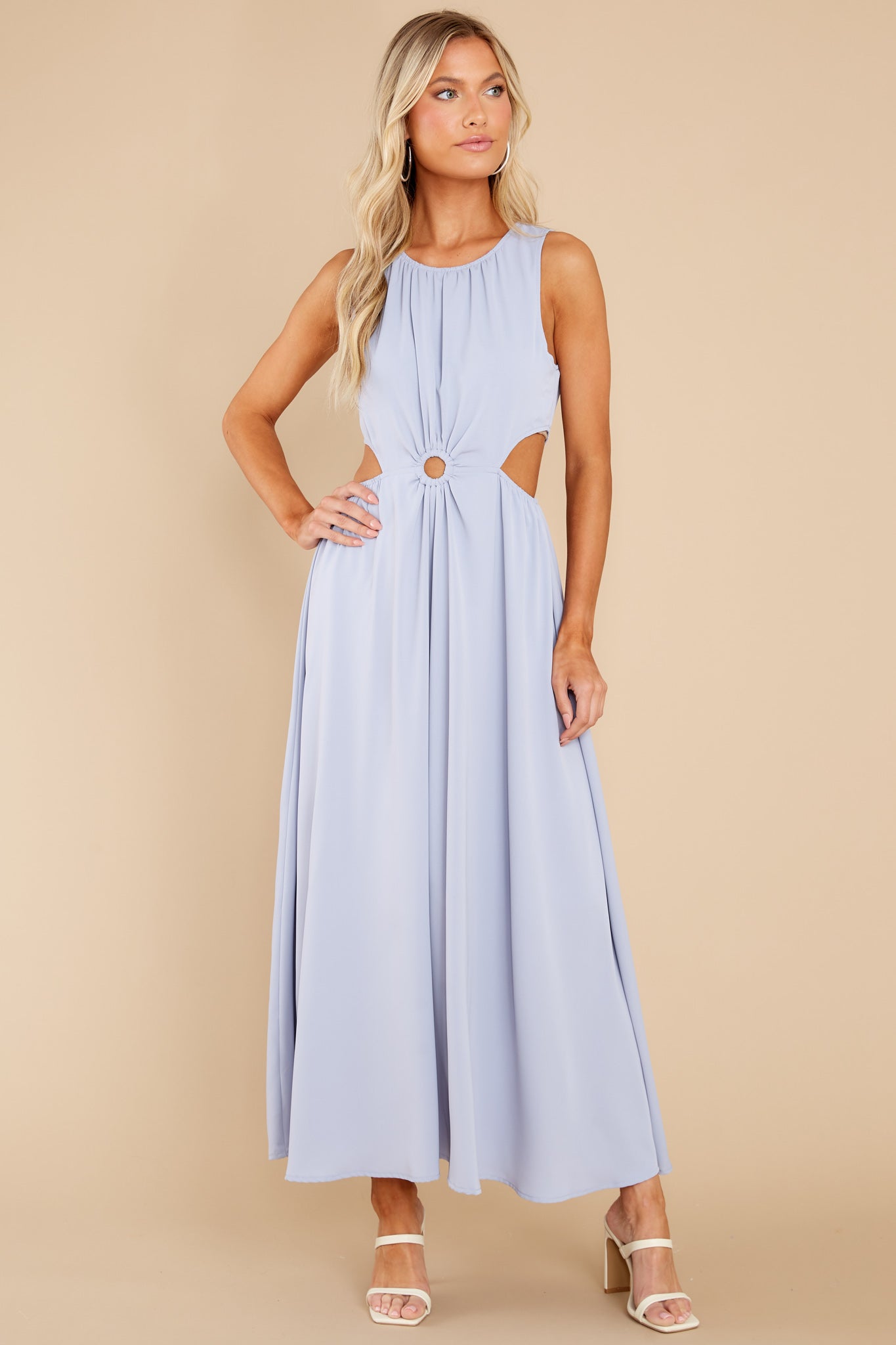 Wander With Me Dusty Blue Maxi Dress