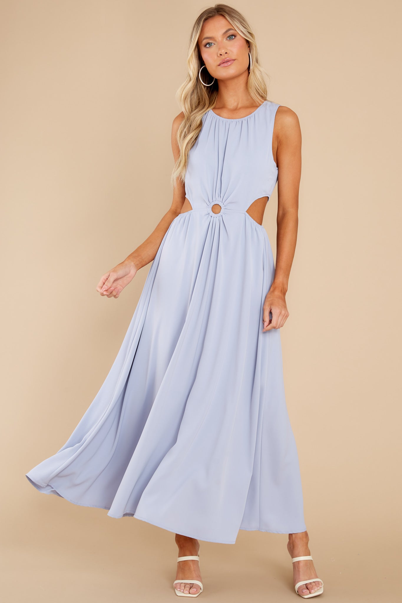 Wander With Me Dusty Blue Maxi Dress