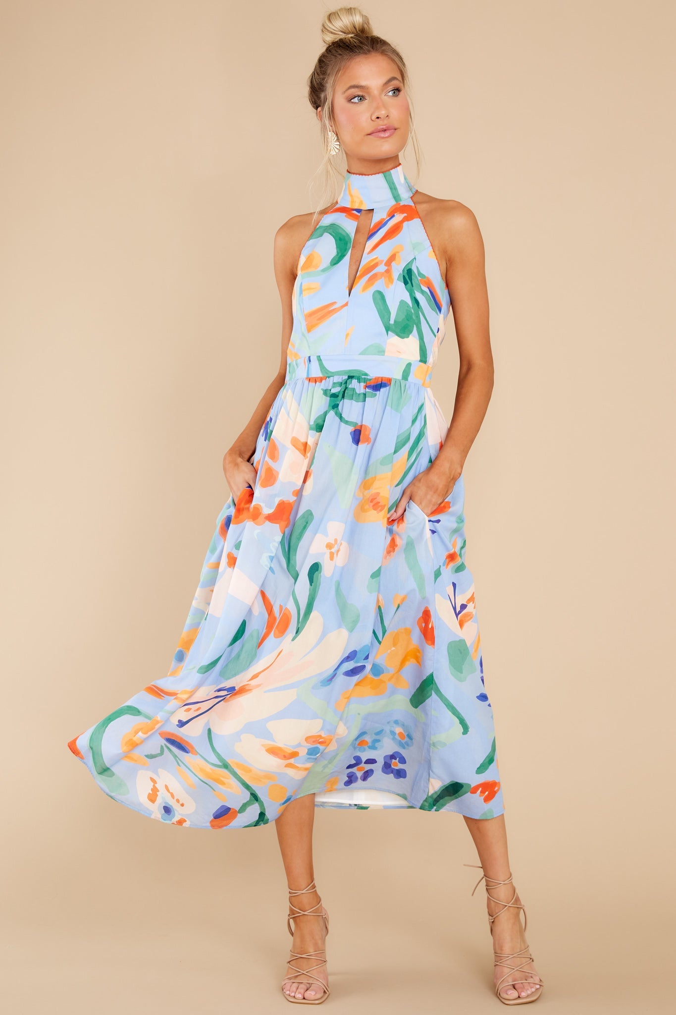 Dalila Jaleo Celeste Print Dress