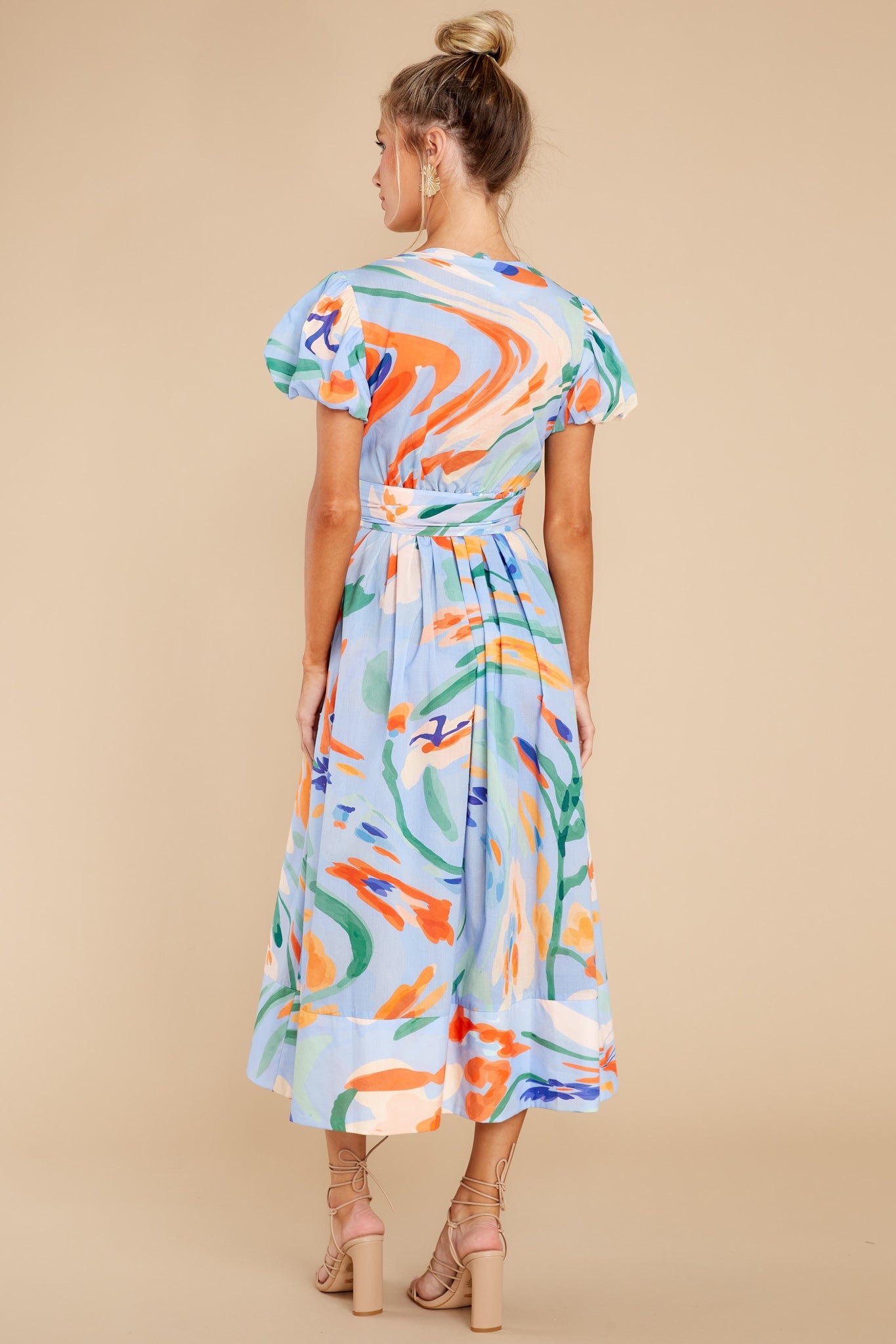 Asuncion Jaleo Celeste Print Dress