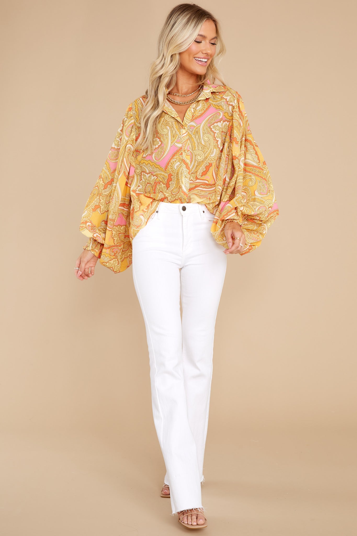 Charming Memories Yellow Top