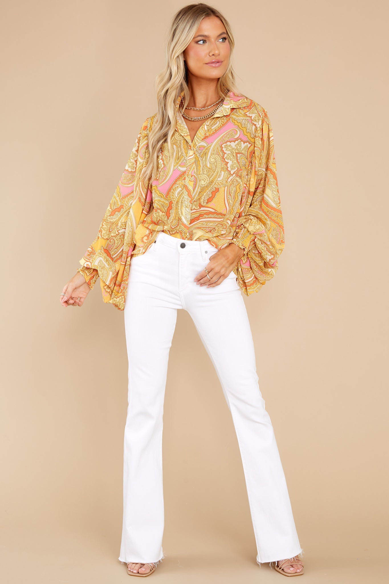Charming Memories Yellow Top